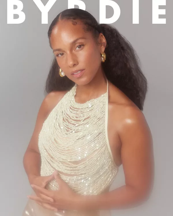 alicia keys on the cover of byrdie
